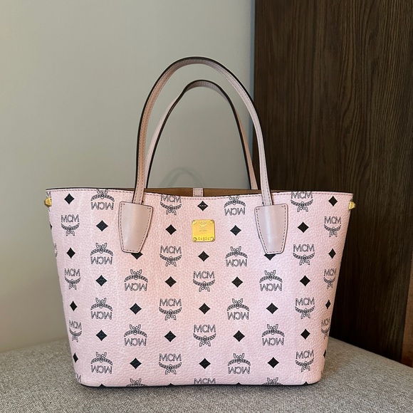 MCM Pink Tote Bag with Wallet & Dust Bag - Picture 3 of 5
